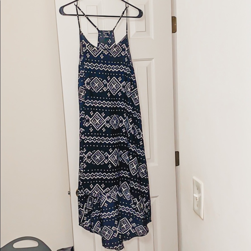 High low black/white dress